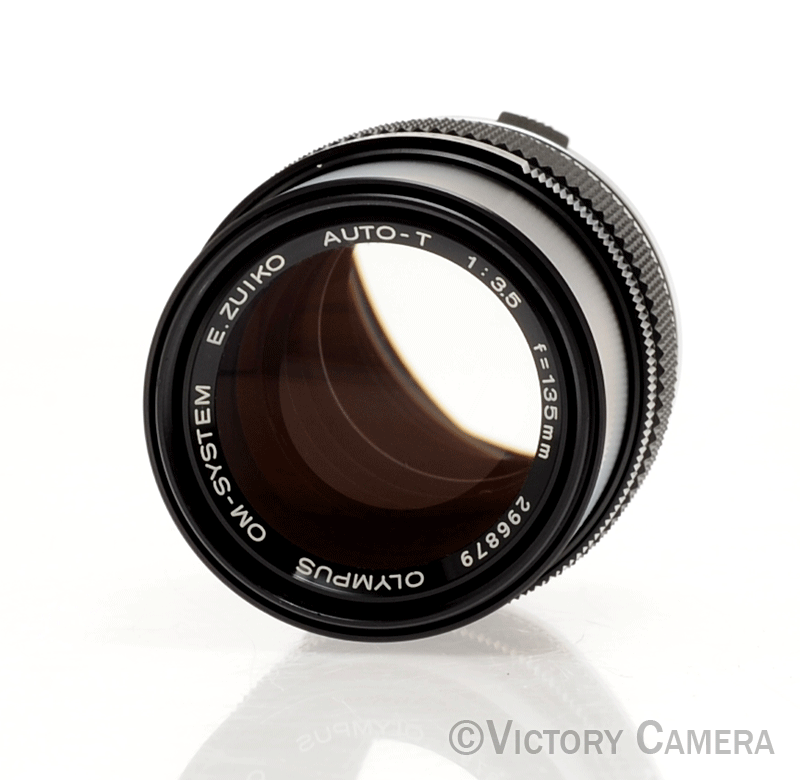 Olympus Auto-T 135mm f3.5 E.Zuiko Telephoto Prime Lens for OM [EXC+] - Victory Camera