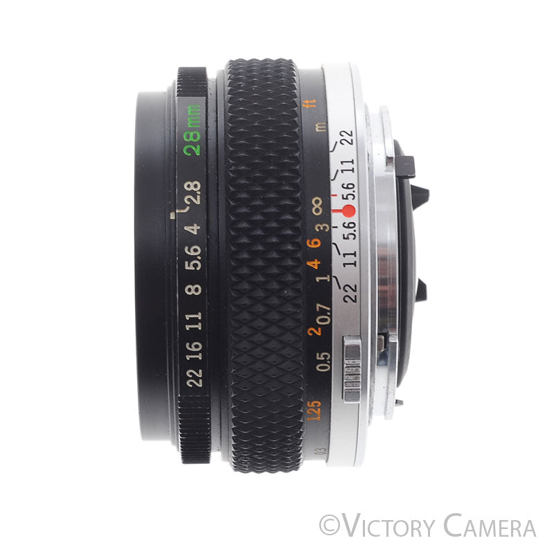 Olympus OM Zuiko Auto-W 28mm f2.8 Wide Angle Prime Lens [EXC+] - Victory Camera