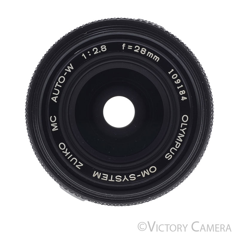 Olympus OM Zuiko Auto-W 28mm f2.8 Wide Angle Prime Lens [EXC+] - Victory Camera