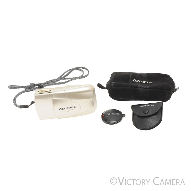 Olympus Stylus Epic DLX 35mm Point & Shoot Film Camera w/ Remote [EXC-] - Victory Camera