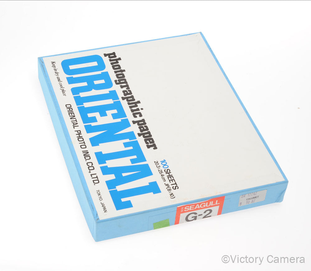 Oriental Photographic Paper 8x10 Sheet Film Exp. 1987 [GOOD] - Victory Camera