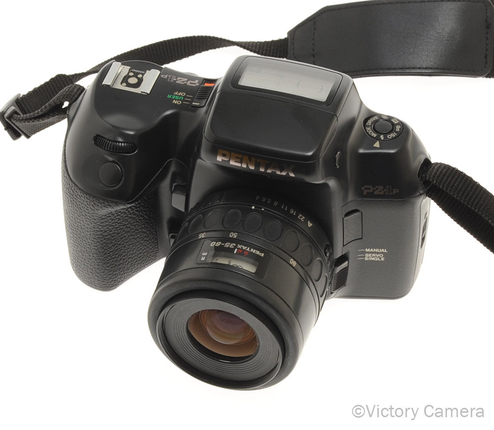 Pentax Pz1p Black Autofocus 35mm Film Camera w/ 35-80mm Zoom Lens [EXC+] - Victory Camera