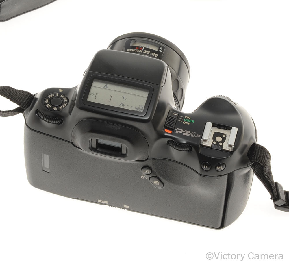 Pentax Pz1p Black Autofocus 35mm Film Camera w/ 35-80mm Zoom Lens [EXC+] - Victory Camera