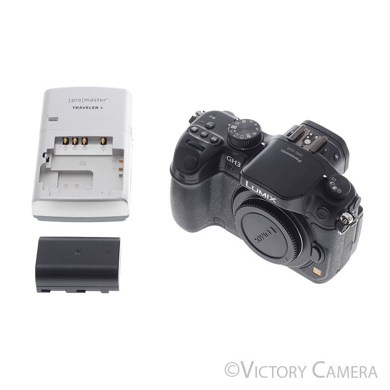 Panasonic Lumix DMC-GH3 Black 16.1MP M43 m4/3 Digital Camera Body [EXC] - Victory Camera