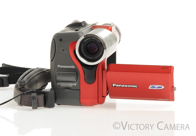 Panasonic PV-GS50D Red Mini DV Camcorder Camera [EXC] - Victory Camera
