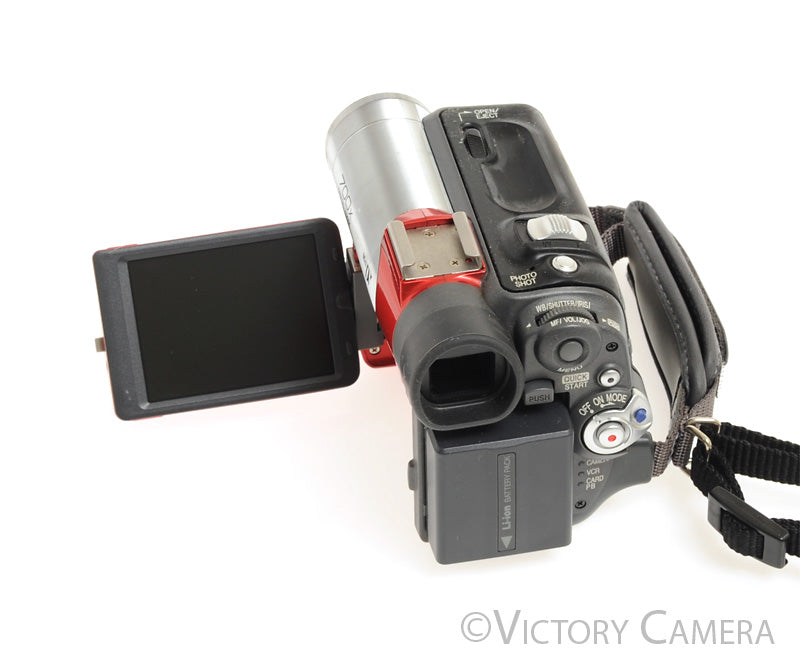 Panasonic PV-GS50D Red Mini DV Camcorder Camera [EXC]