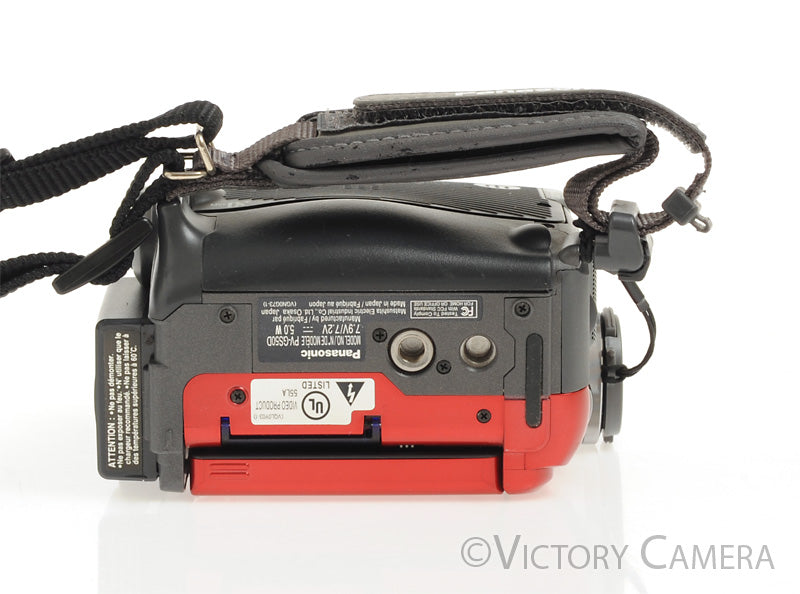 Panasonic PV-GS50D Red Mini DV Camcorder Camera [EXC] - Victory Camera