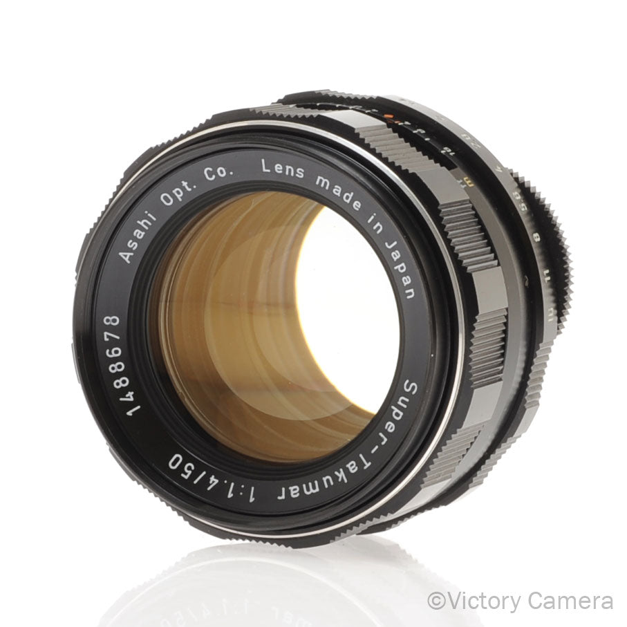 Pentax Super-Takumar 50mm f1.4 8 Element Thorium Prime Lens  [GOOD] - Victory Camera