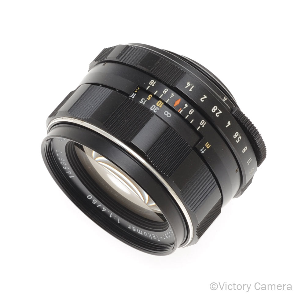 Pentax Super-Takumar 50mm f1.4 8 Element Thorium Prime Lens  [GOOD] - Victory Camera
