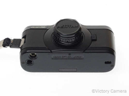 Pentax Auto 110 Compact Film SLR Camera w/ 24mm f2.8 Lens -Cont. Adv- [GOOD] - Victory Camera