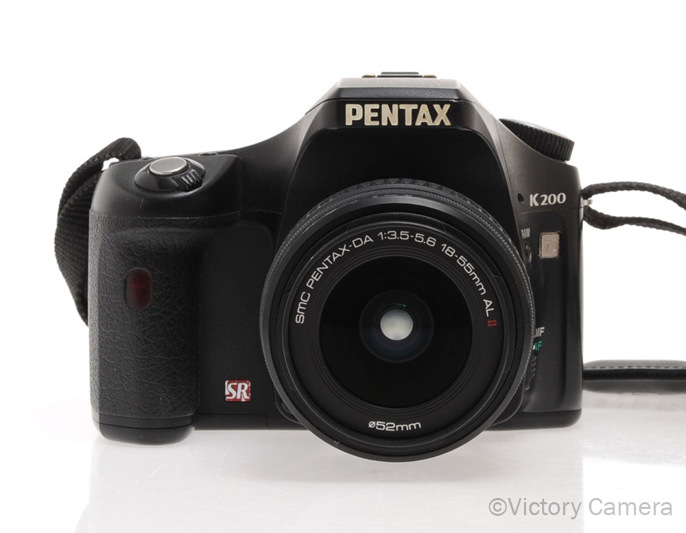 Pentax K200D DSLR 10.2MP Camera w/ 18-55mm Lens [EXC] - Victory Camera