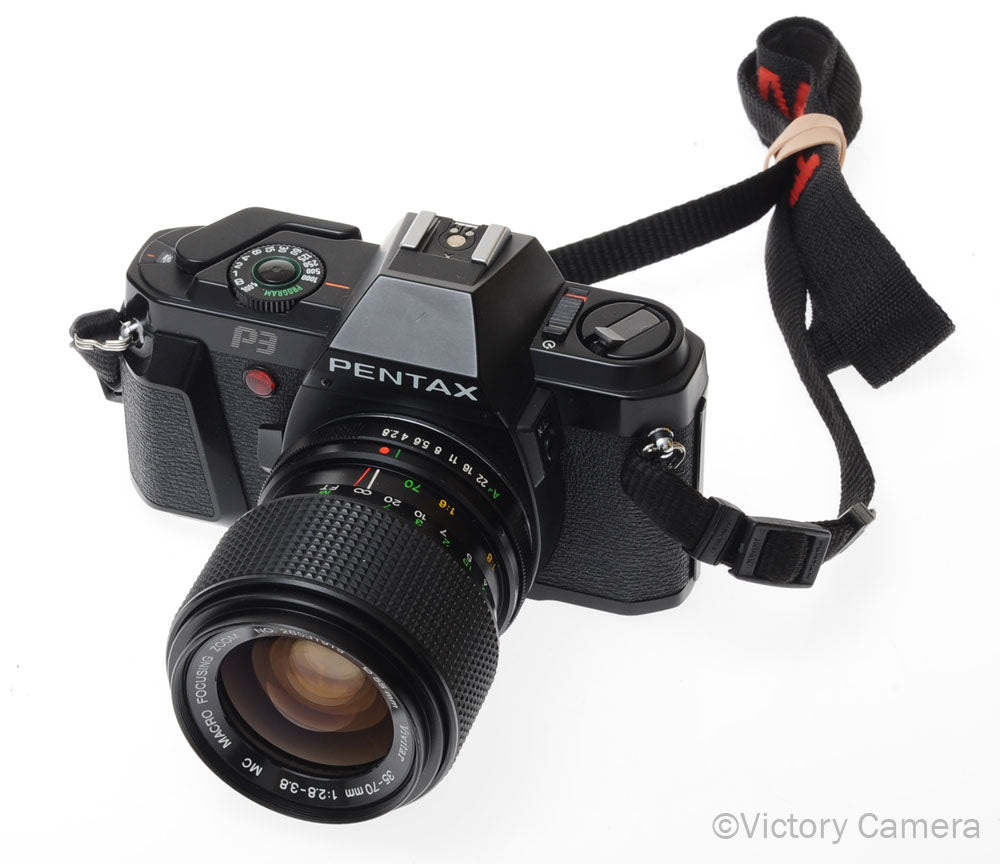 Pentax P3 35mm Film Camera w/ 35-70mm Zoom Lens [EXC] - Victory Camera