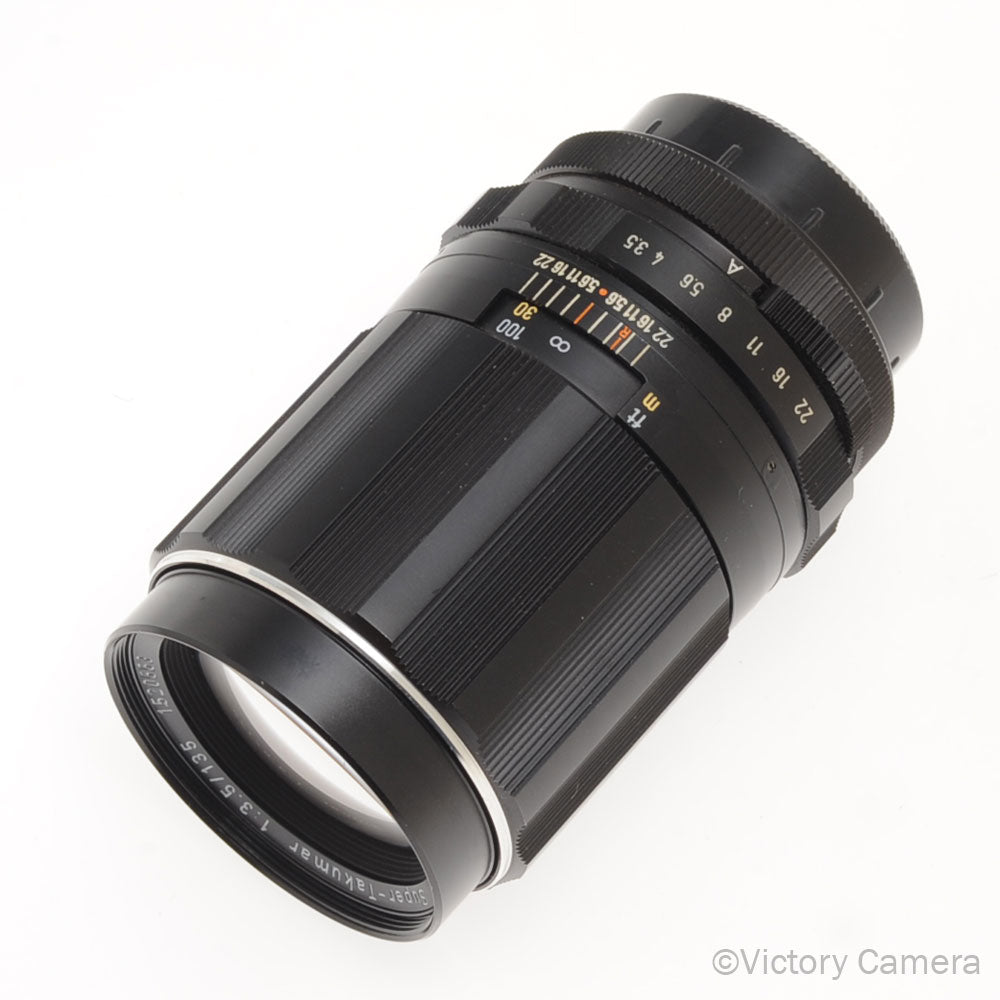 Pentax Super-Takumar 135mm f3.5 M42 Mount Portrait Lens w/ Shade  [GOOD] - Victory Camera
