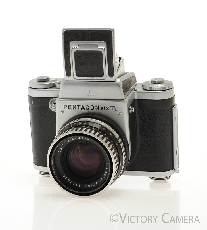 Pentacon Six TL 6x6 Medium Format Camera 80mm f2.8 Zeiss Lens WLF [EXC+] - Victory Camera