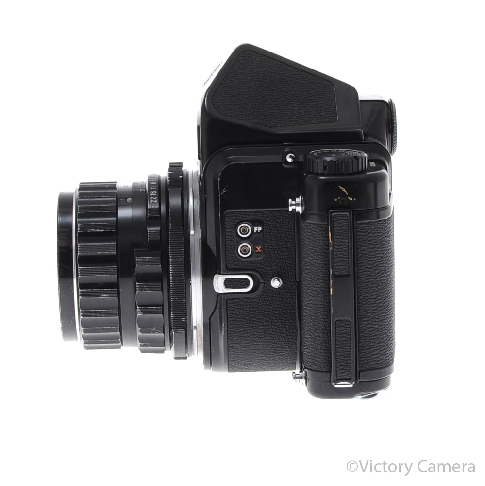 Pentax 6x7 67 Camera w/ Standard Non-Metered Prism w/ 105mm f2. [EXC+] image 6