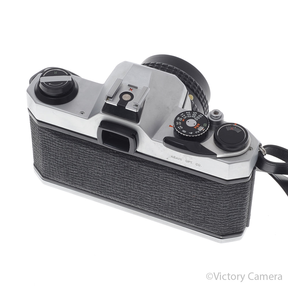 Pentax K1000 Chrome 35mm Film Camera w/ 50mm f2 Lens [EXC+] image 3