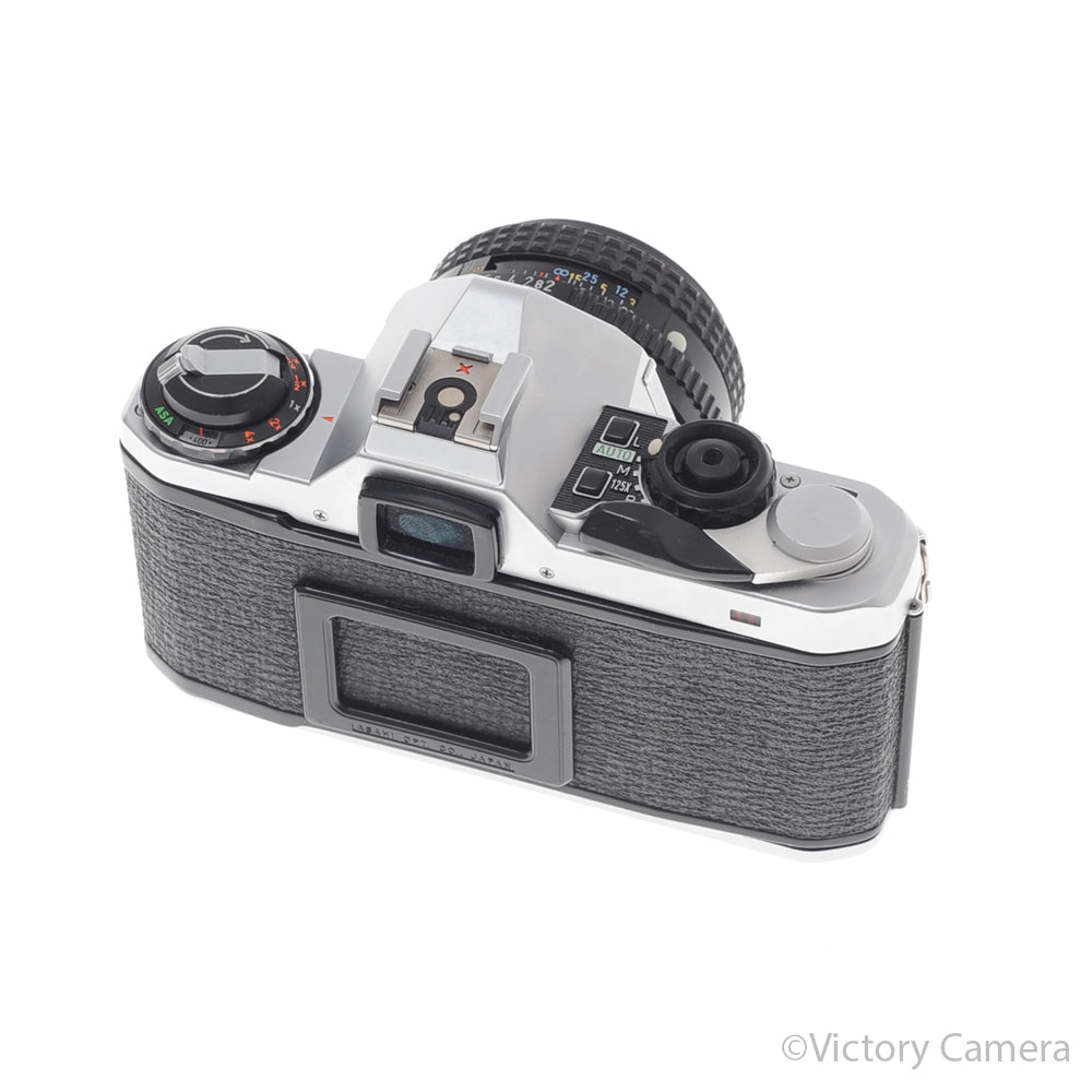 Pentax ME Super Chrome 35mm SLR Camera w/ 50mm f2 Lens [EXC-] image 3