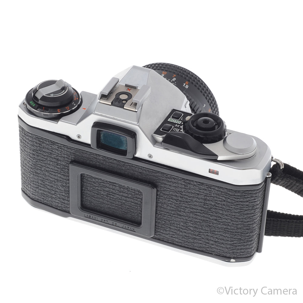 Pentax ME Super Chrome 35mm SLR Camera w/ 50mm f1.9 Lens [EXC+] image 3