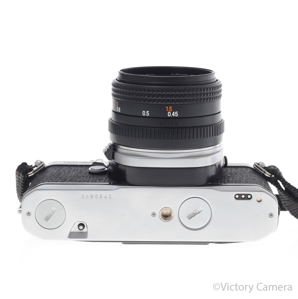 Pentax ME Super Chrome 35mm SLR Camera w/ 50mm f1.9 Lens [EXC+] image 4