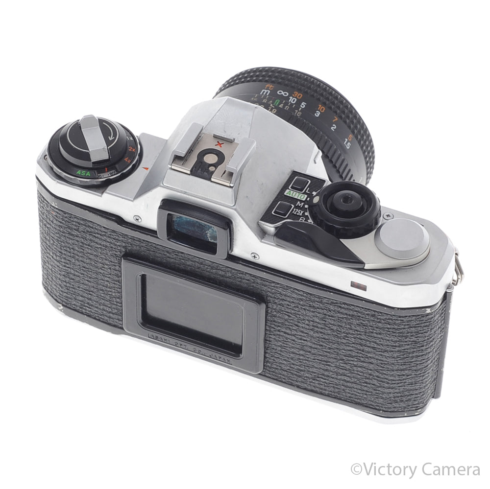 Pentax ME Super Chrome 35mm SLR Camera w/ 50mm f1.9 Lens [EXC-] image 3