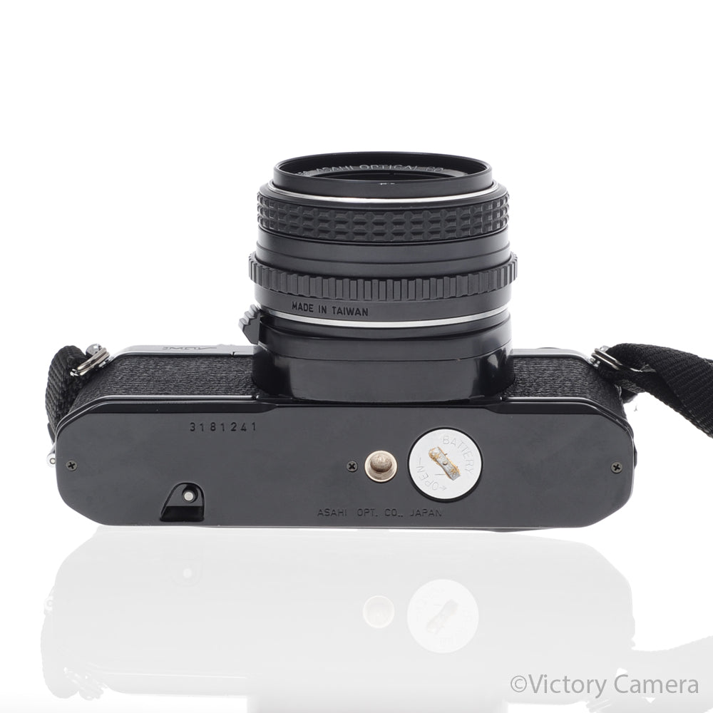 Pentax MV Black 35mm Camera w/ 50mm f2 Lens [EXC] image 4