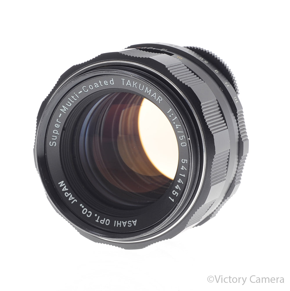 Pentax SMC 50mm f1.4 M42 Screw Mount Thorium Glass Lens [EXC] - Victory Camera