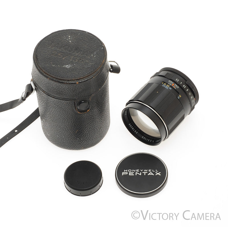 Pentax SMC Takumar 135mm f2.5 Fast m42 Screw Mount Lens w/ Case [EXC+] - Victory Camera
