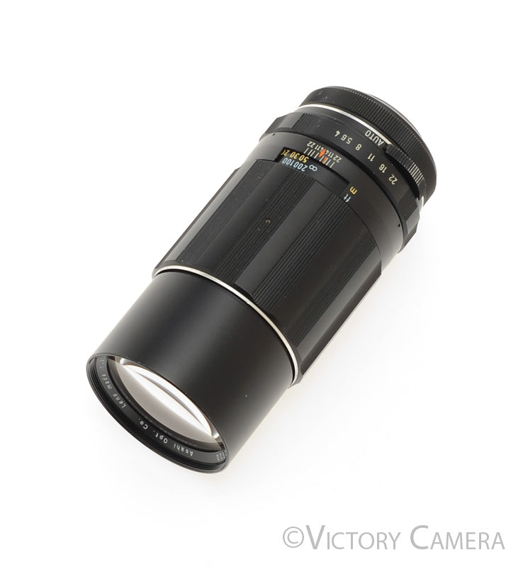 Pentax Super-Takumar SMC 200mm f4 M42 Screw Mount Lens w/ Shade [EXC]