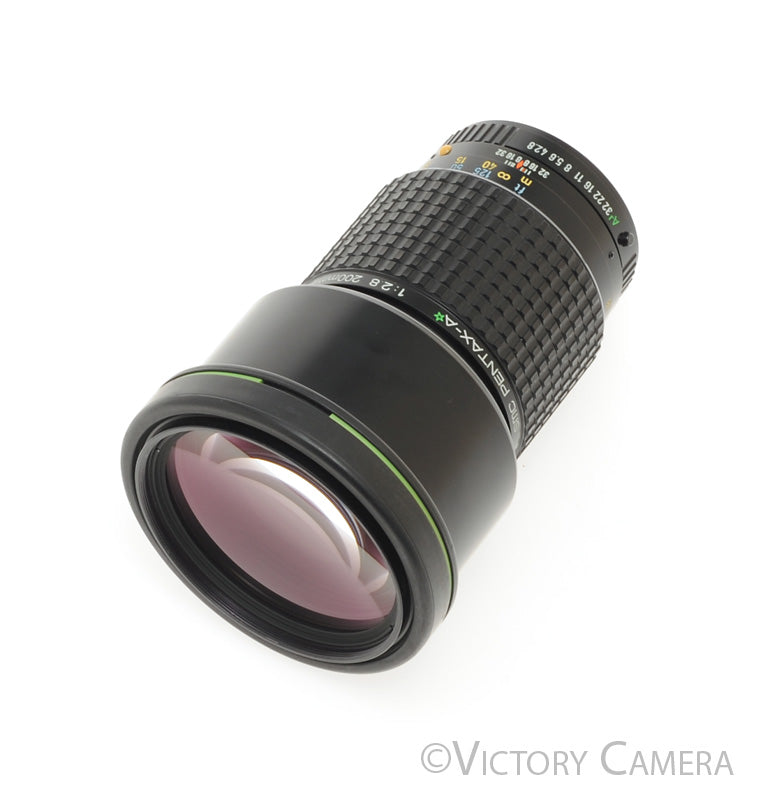 Pentax SMC Pentax-A Green Star 200mm f2.8 ED K Mount Telephoto Lens [E