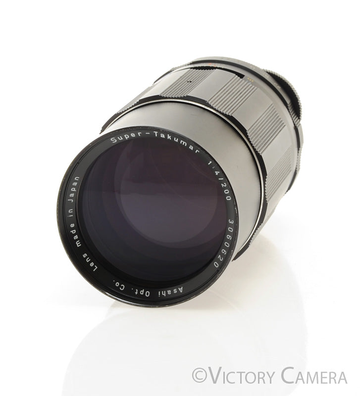 Pentax Super-Takumar SMC 200mm f4 M42 Screw Mount Lens w/ Shade [EXC]
