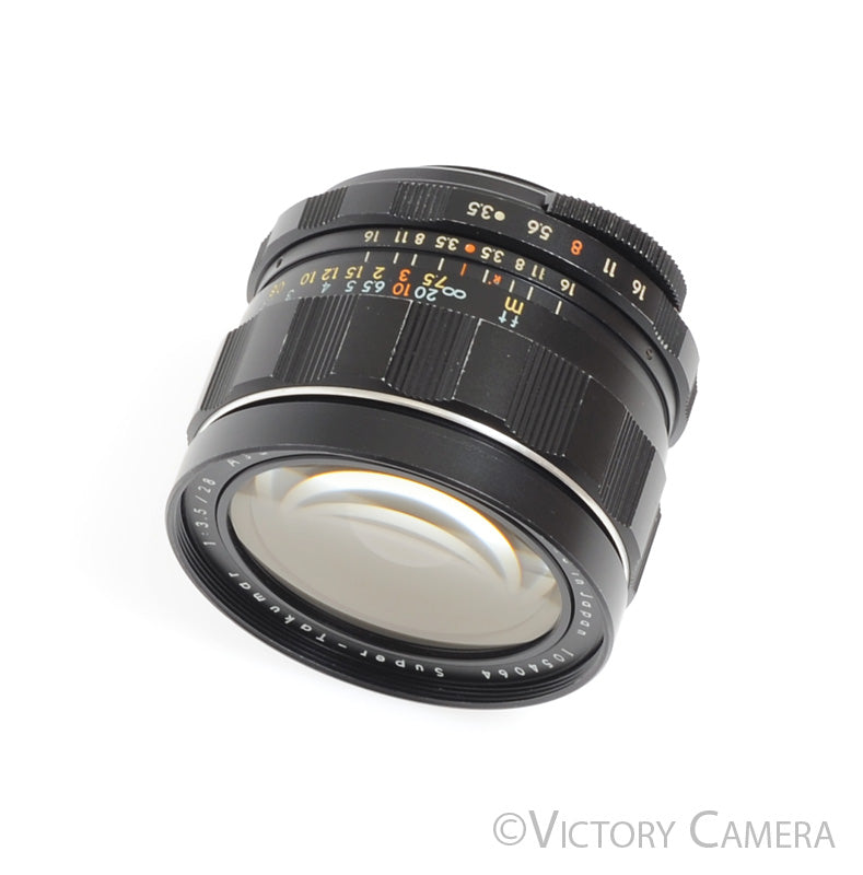 Pentax Super-Takumar 28mm f3.5 m42 Screw Mount Wide Angle Prime Lens -Clean- - Victory Camera