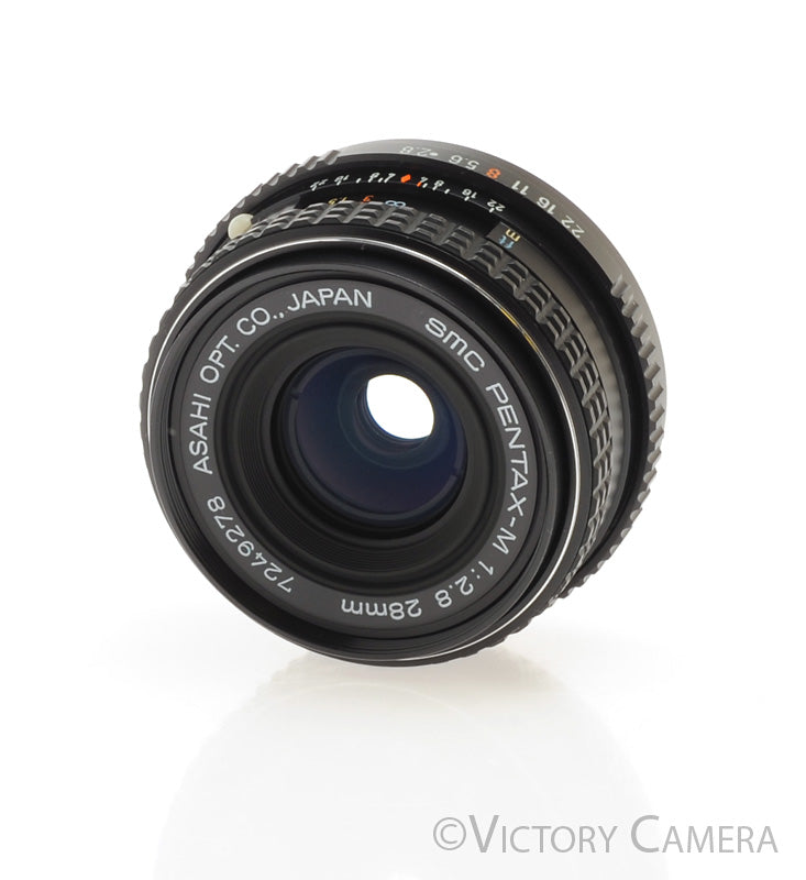 Pentax-M SMC 28mm f2.8 K Mount Wide Angle Prime Lens [MINT-] - Victory Camera