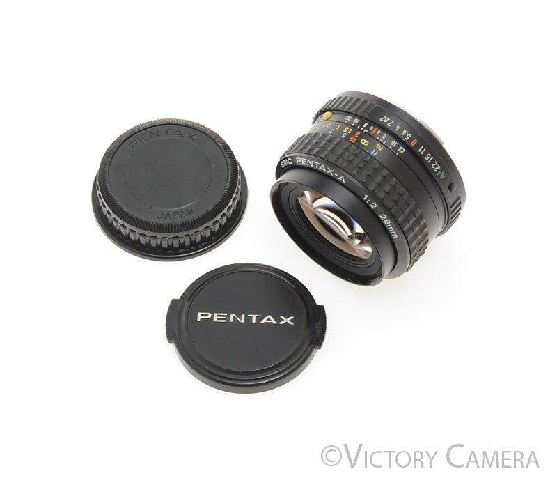 Pentax SMC Pentax-A 28mm f2 FAST Wide Angle Lens for K Mount  [EXC] - Victory Camera