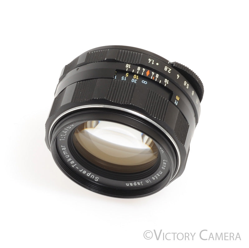 Pentax Super-Takumar 50mm F1.4 M42 Screw Mount Thorium Glass Lens [EXC+] - Victory Camera