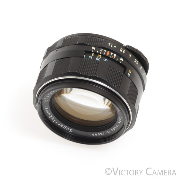 【C6042】PENTAX Super Takumar 50mm f1.4 Pentax Super-Takumar 50mm f1.4 M42 mount lens, caps, sharp