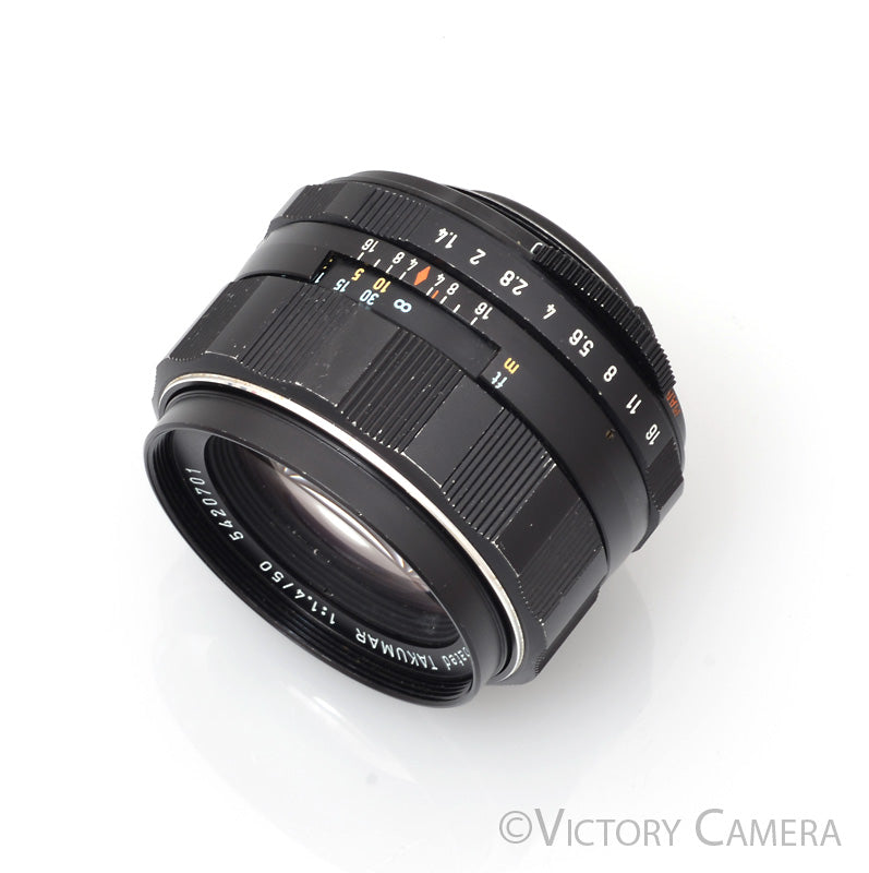 Pentax Super-Takumar 50mm F1.4 M42 Screw Mount Thorium Glass Lens [EXC-]