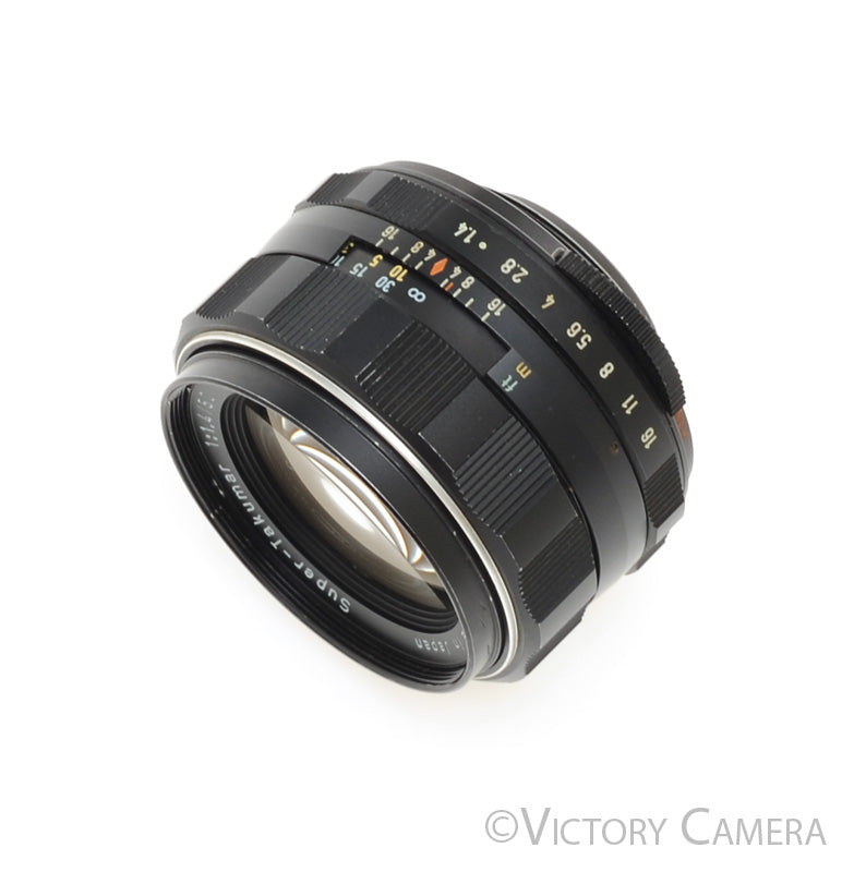 Pentax Super-Takumar 50mm F1.4 M42 Screw Mount Thorium Glass Lens [EXC] - Victory Camera