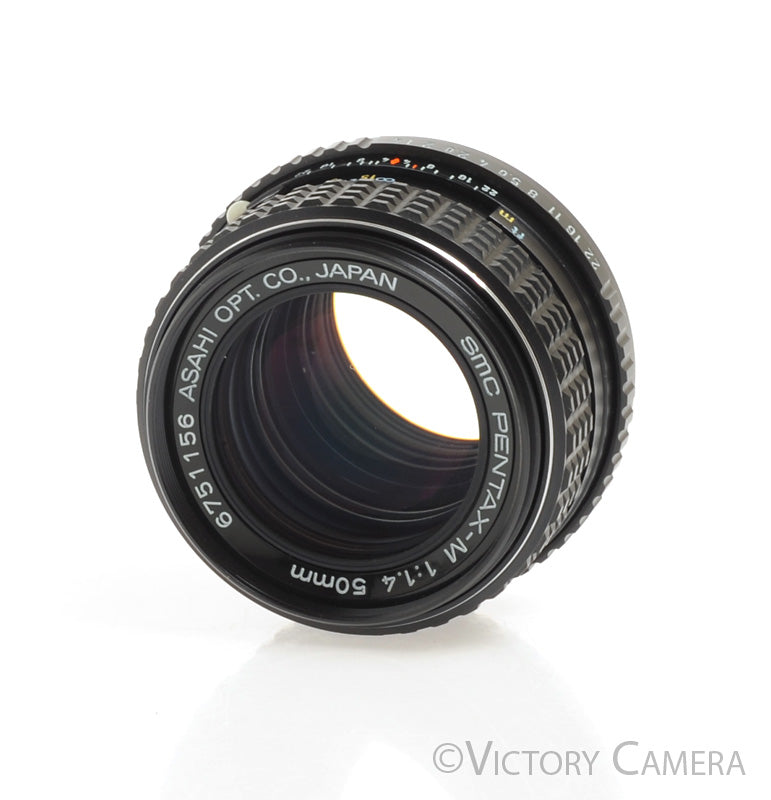 Pentax SMC Pentax-M 50mm f1.4 Prime Lens for K Mount [MINT-] - Victory Camera