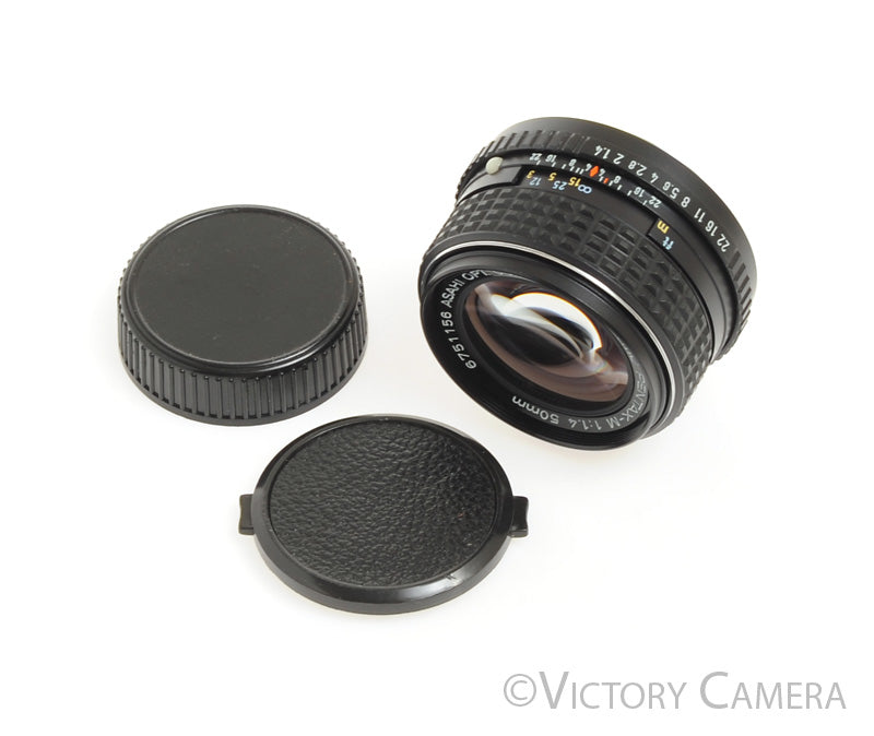 Pentax SMC Pentax-M 50mm f1.4 Prime Lens for K Mount [MINT-] - Victory Camera