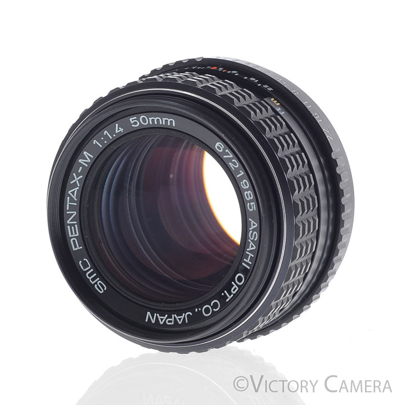 Pentax SMC Pentax-M 50mm f1.4 Prime Lens for K Mount  [EXC+] - Victory Camera