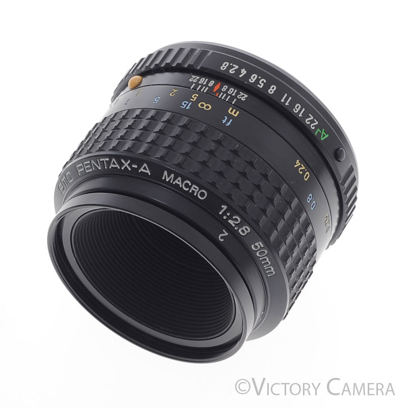 Pentax SMC Pentax-A 50mm f2.8 1:2 Macro Prime Lens for K Mount [EXC+] - Victory Camera