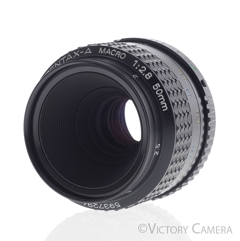 Pentax SMC Pentax-A 50mm f2.8 1:2 Macro Prime Lens for K Mount [EXC+] - Victory Camera
