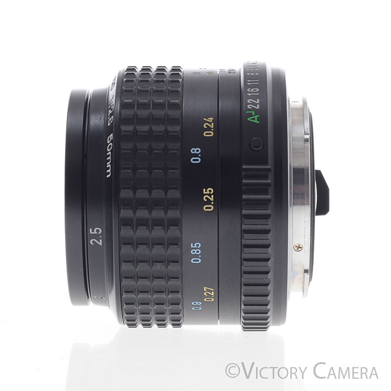 Pentax SMC Pentax-A 50mm f2.8 1:2 Macro Prime Lens for K Mount [EXC+] - Victory Camera