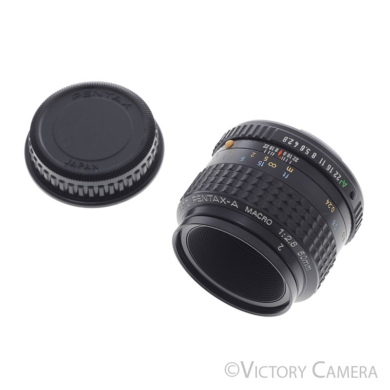 Pentax SMC Pentax-A 50mm f2.8 1:2 Macro Prime Lens for K Mount [EXC+] - Victory Camera