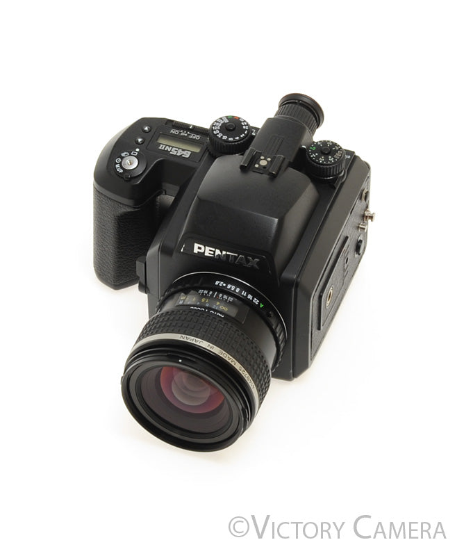 Pentax 645N II 645Nii Film Camera W/ FA 45mm 120 Back [EXC+] - Victory Camera