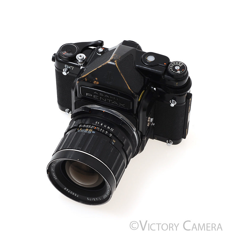 Pentax 6x7 67 Camera w/ Metered Prism, 75mm f4.5 Lens [GOOD] - Victory Camera