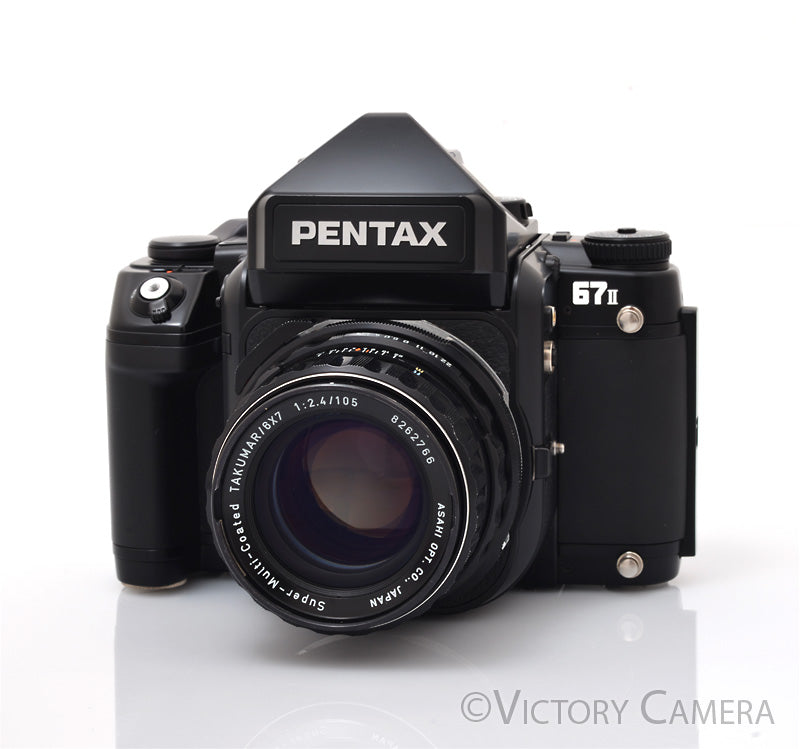 Pentax 67 II 67II 6x7 Medium Format Camera w AE Finder 105mm f2.4 Lens [EXC+] - Victory Camera