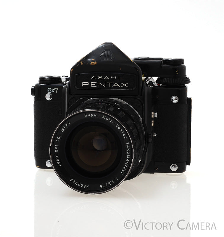 Pentax 6x7 67 Camera w/ Metered Prism, 75mm f4.5 Lens [GOOD] - Victory Camera