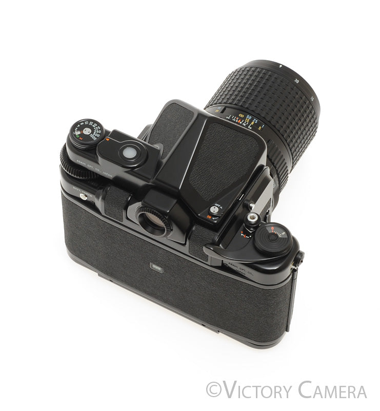 Pentax 6x7 67 MLU Camera w/ Metered Prism, 135mm f4 Lens [EXC+]