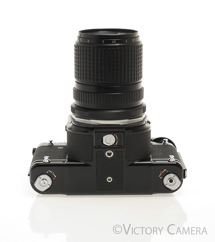Pentax 6x7 67 MLU Camera w/ Metered Prism, 135mm f4 Lens [EXC+]